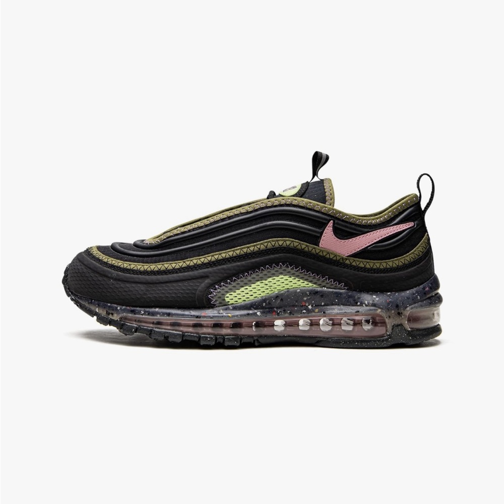 Nike Air Max 97 Terrascape Black with Pink and Green Accents